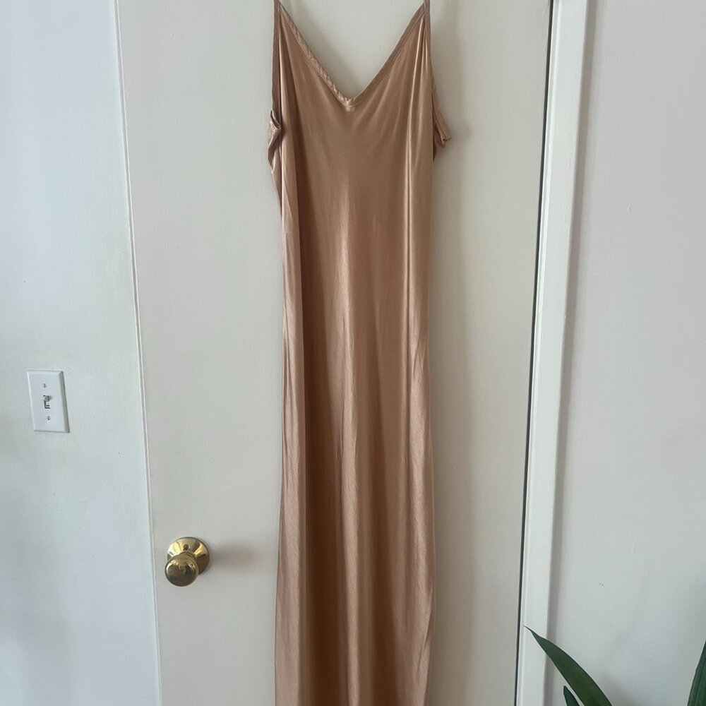 Enza Costa Bias Cut Slip Dress - beige - Picture 4 of 4